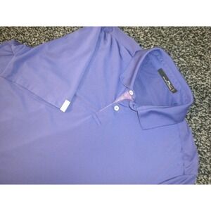 Ralph Lauren RLX Polo Shirt‎ Mens L Purple Golf Performance Athletic Stretch